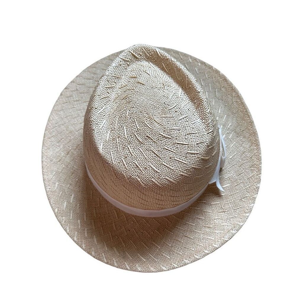 NWT Georgie wicker fedora hat